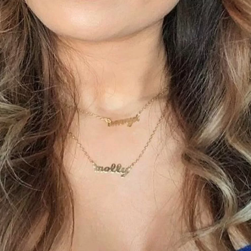 Mini Script Name Necklace