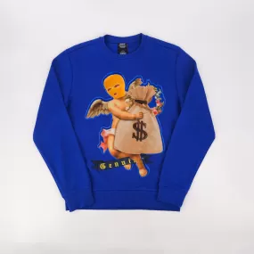 MONEY ANGEL CREWNECK ROYAL