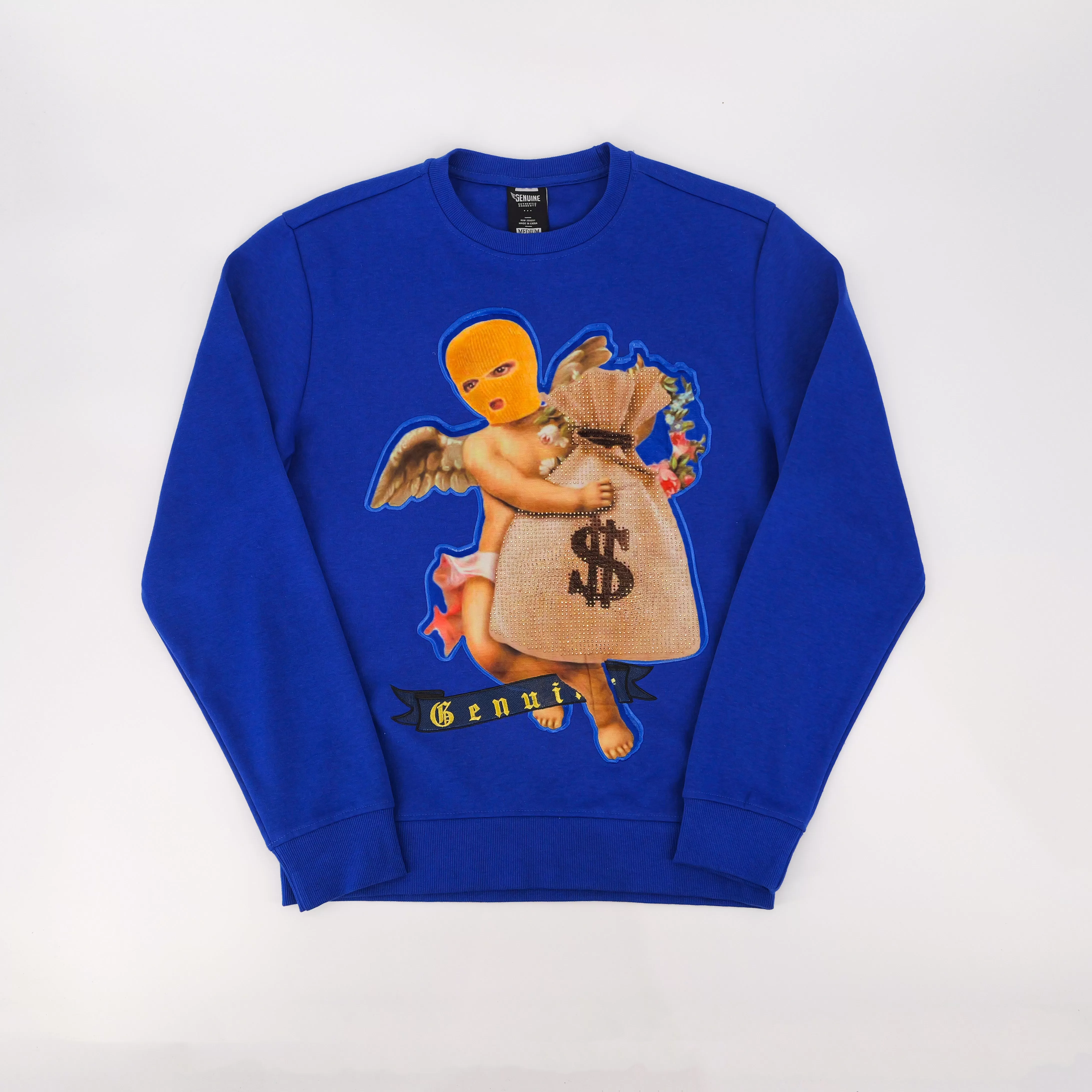 MONEY ANGEL CREWNECK ROYAL