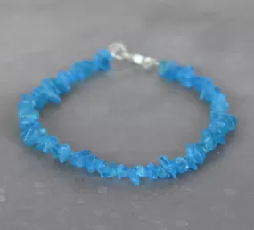 Neon Blue Apatite Bracelet