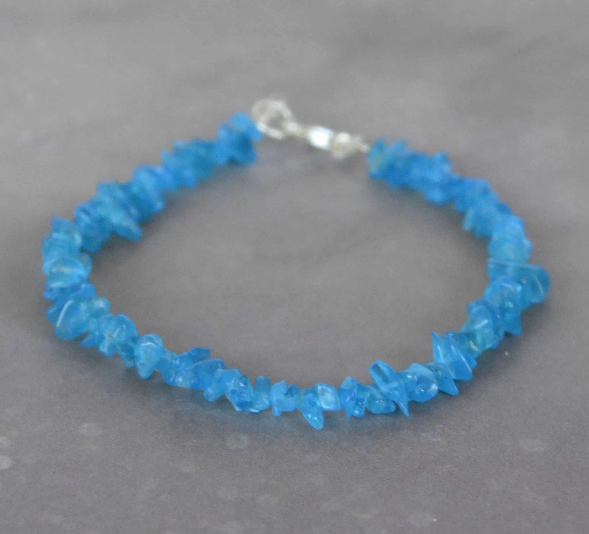 Neon Blue Apatite Bracelet