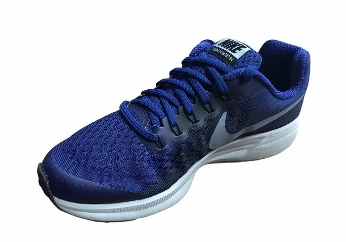 Nike Zoom Pegasus 34 GS running shoe 881953 404 deep royal blue-dark sky blue