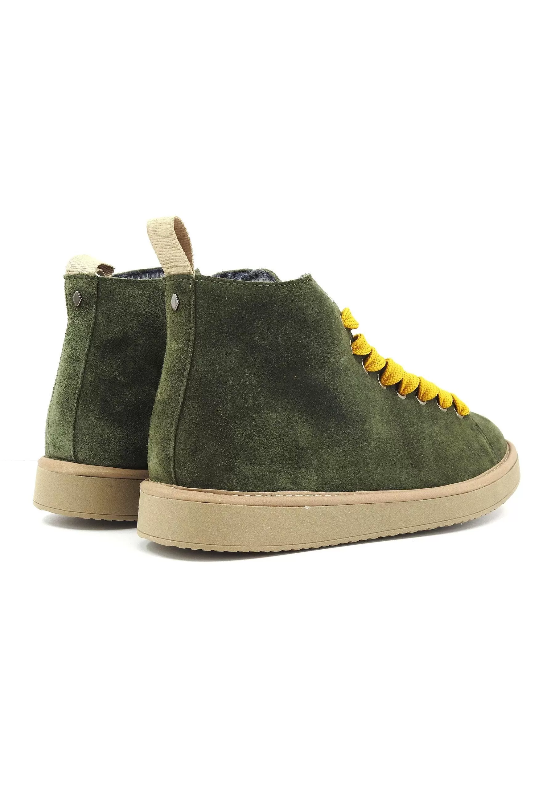 PAN CHIC Stivaletto Pelo Uomo Military Green Yellow P01M007-00332032