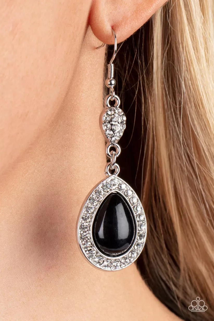 Paparazzi Elite Elegance Black Earrings