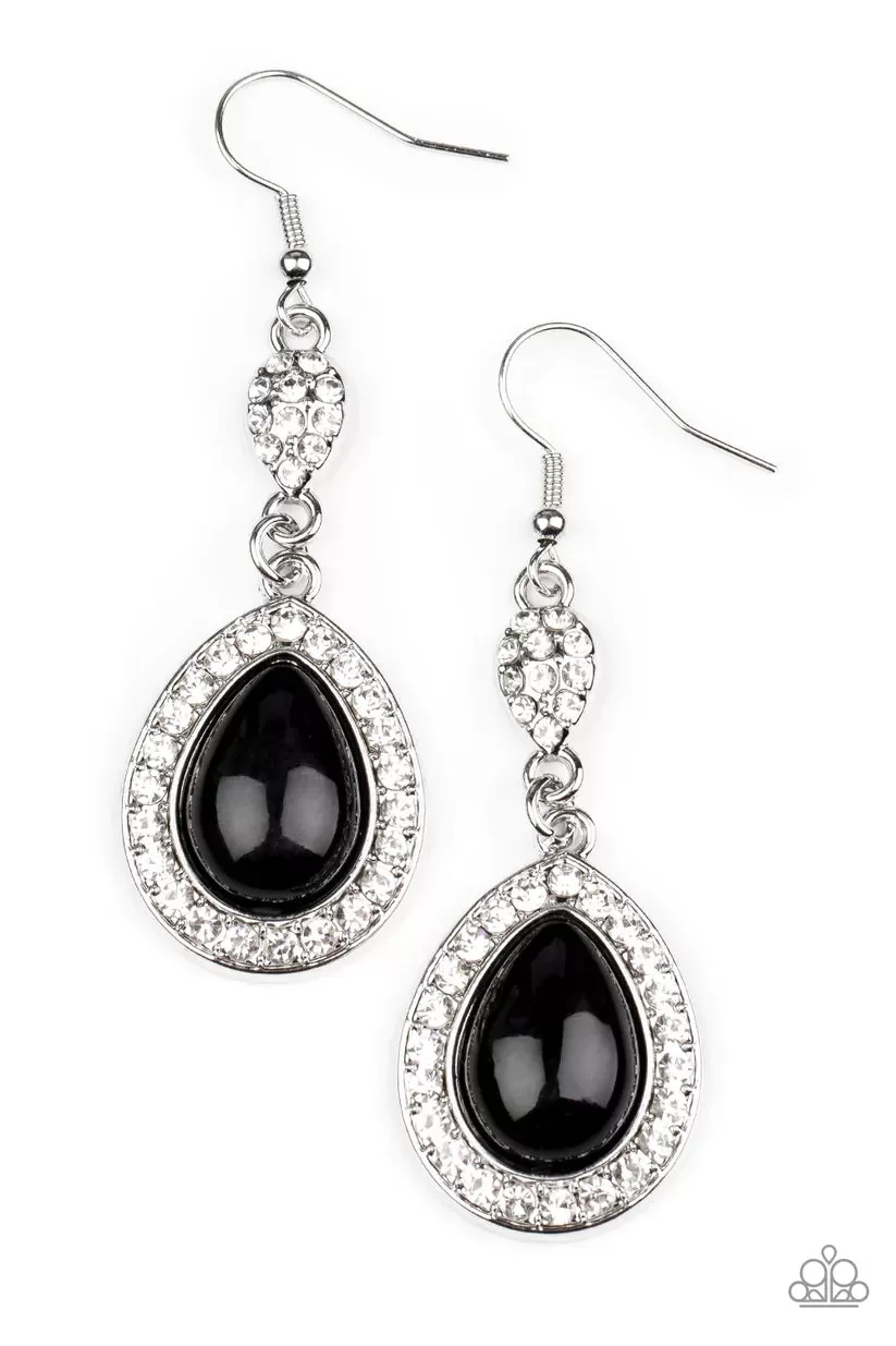 Paparazzi Elite Elegance Black Earrings