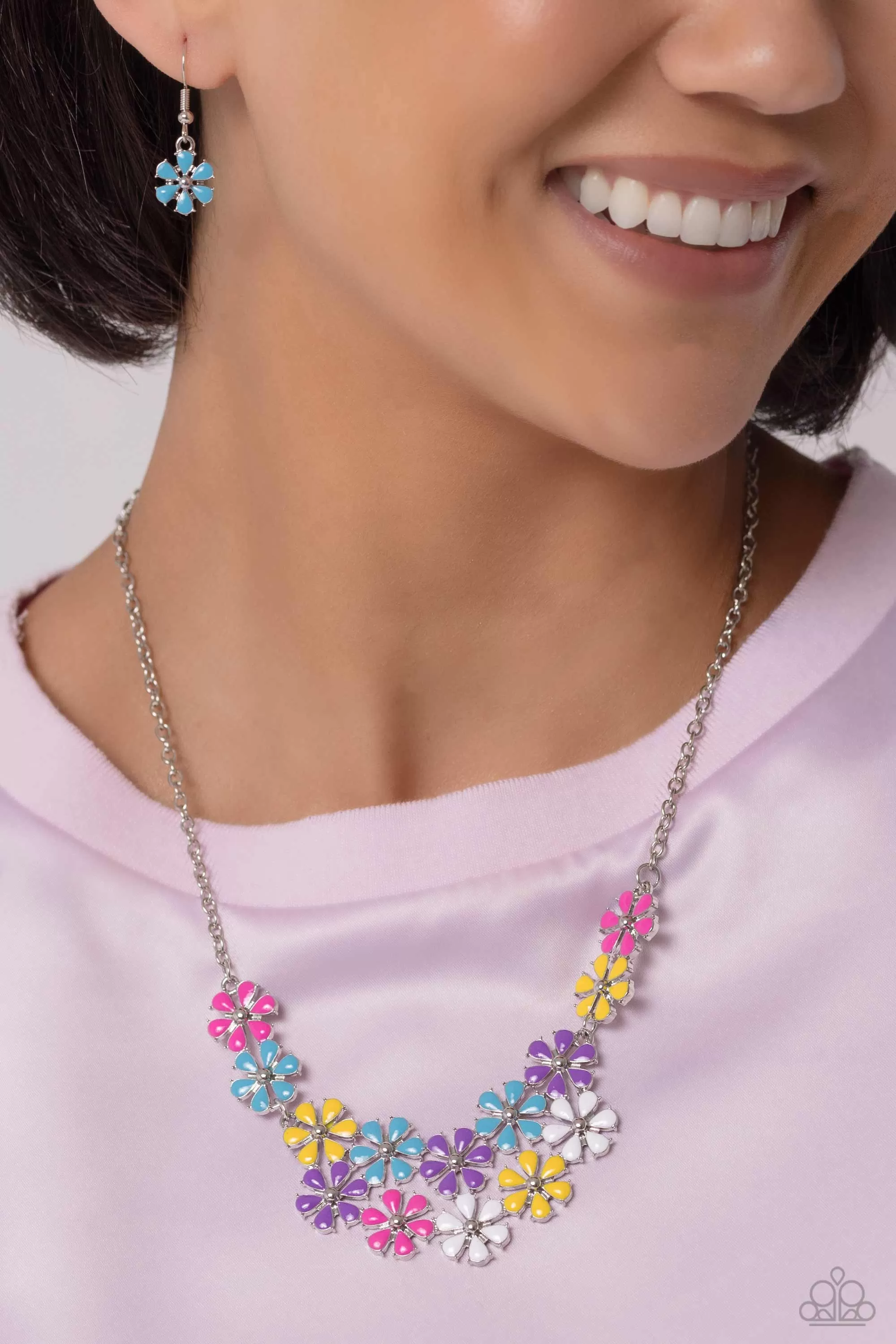 Paparazzi Floral Fever - Multi Flower Necklace