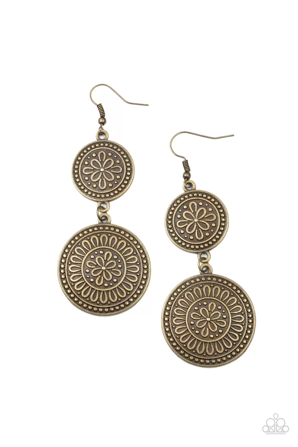 Paparazzi Road Trip Paradise - Brass Earrings