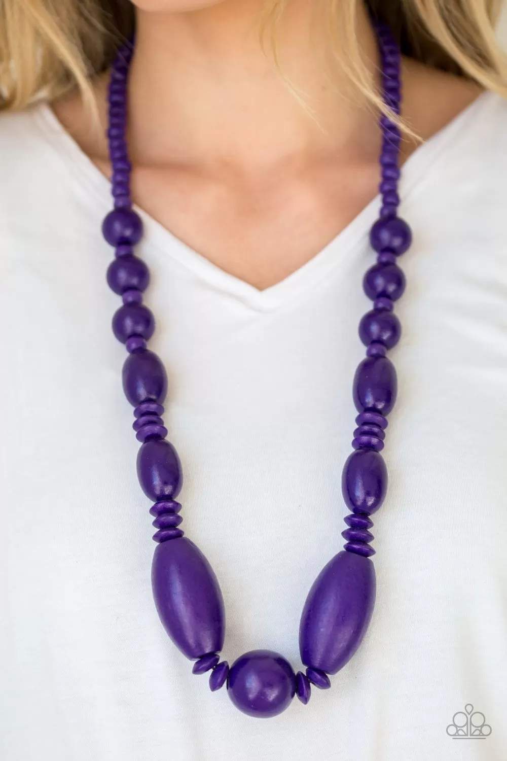 Paparazzi Summer Breezin' - Purple Necklace