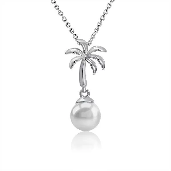 Pearl Palm Tree Pendant