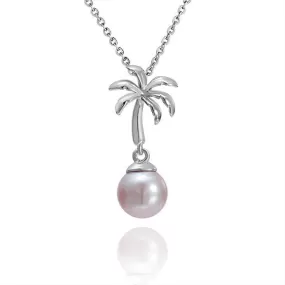 Pearl Palm Tree Pendant