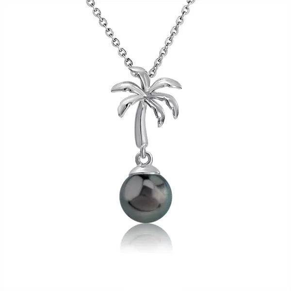 Pearl Palm Tree Pendant