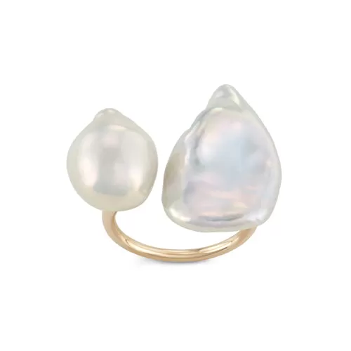 Petal Pearl Statement Ring