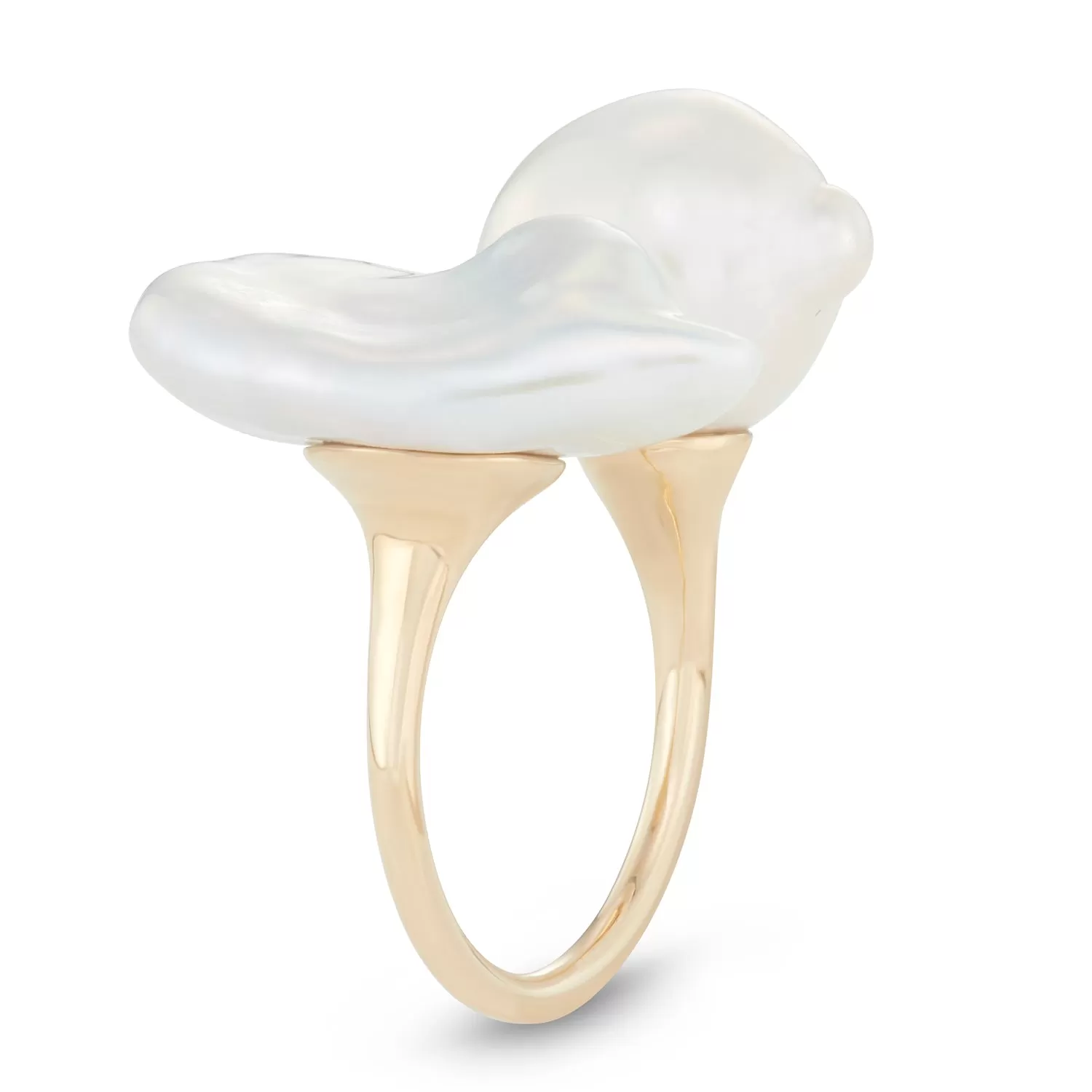 Petal Pearl Statement Ring