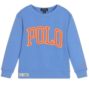 Polo Ralph Lauren Blue / Orange Embroidered Logo Sweatshirt 4 Years