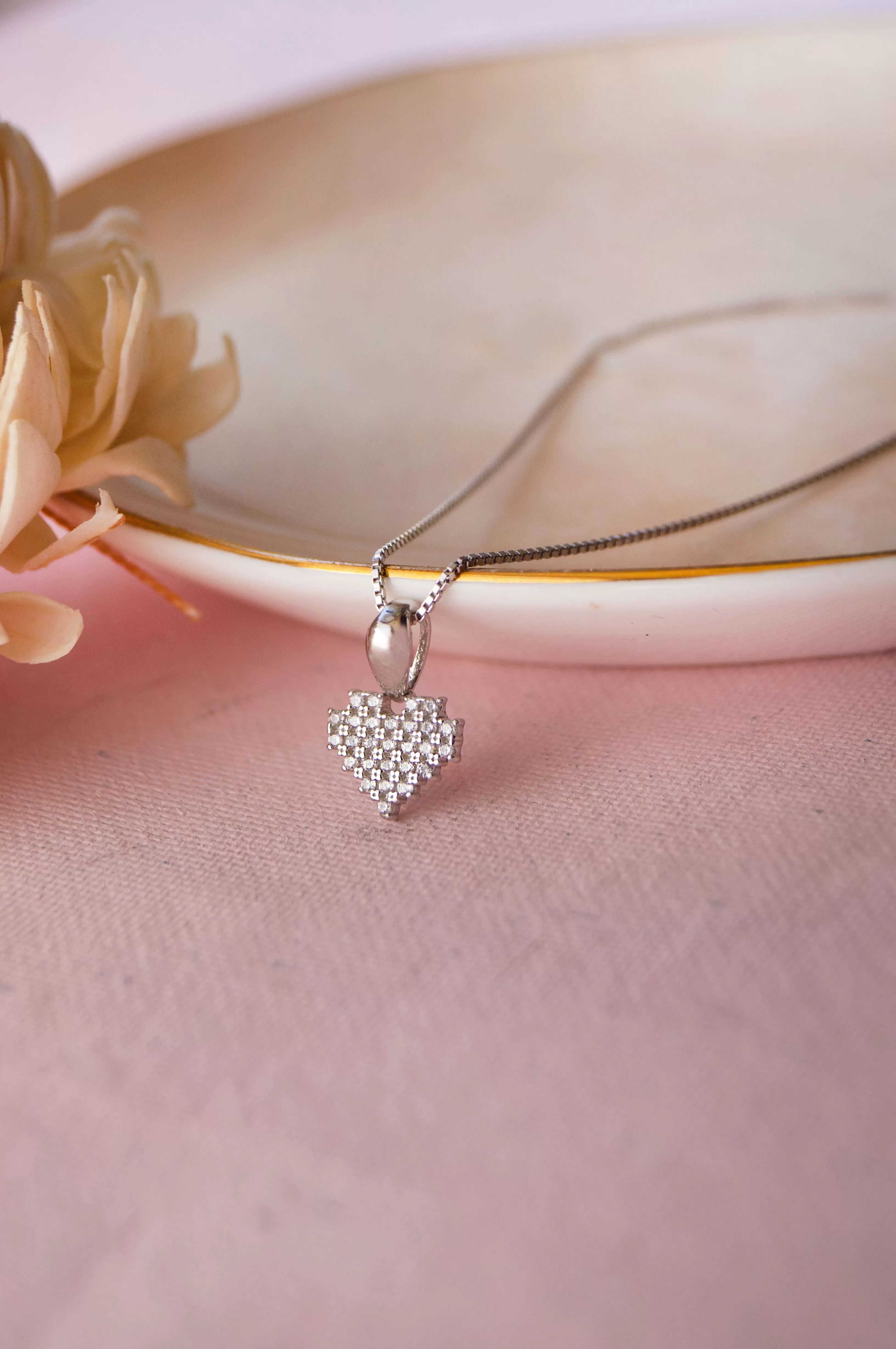 Pretty Chic Heart Sterling Silver Pendant