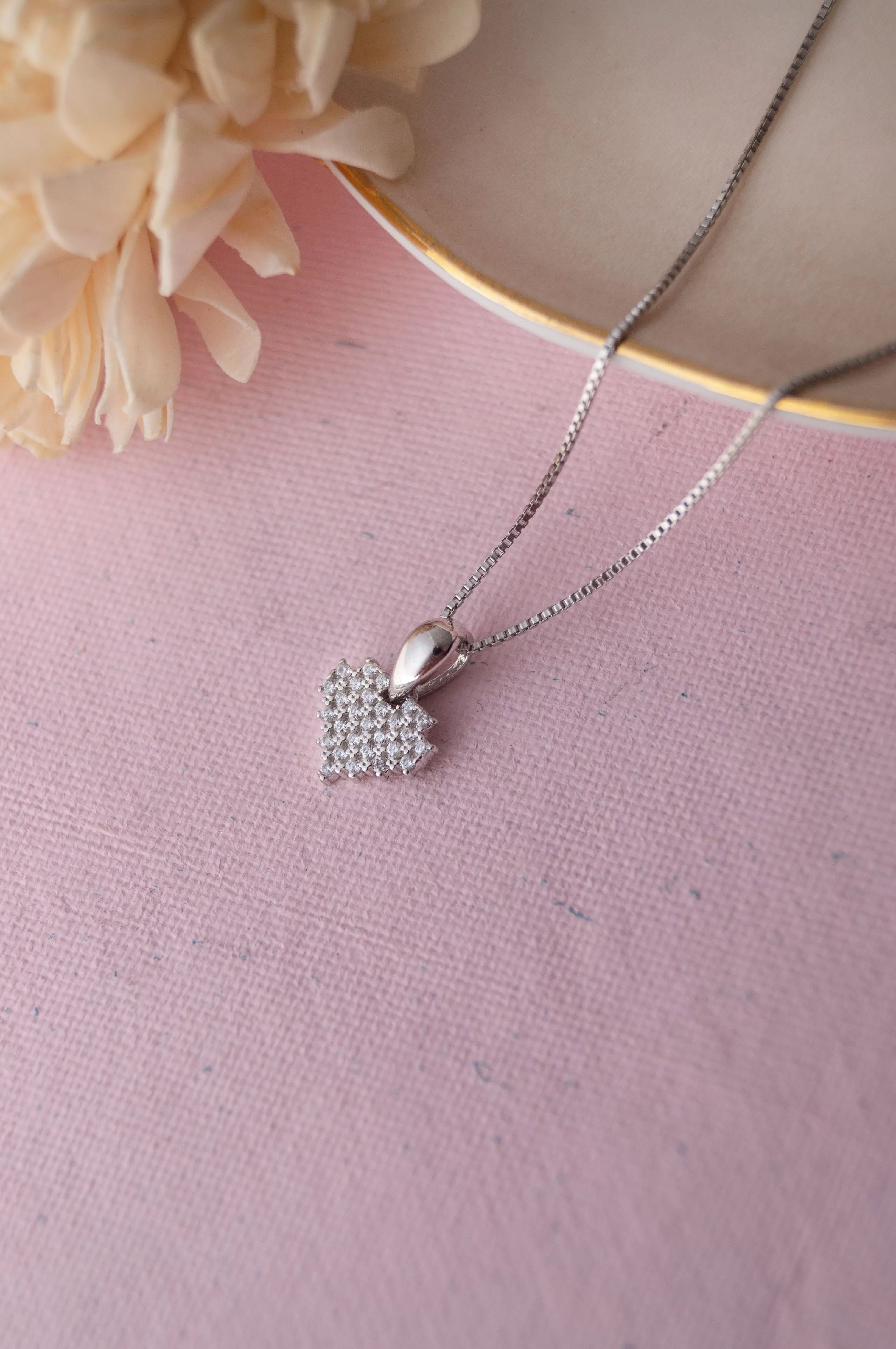 Pretty Chic Heart Sterling Silver Pendant