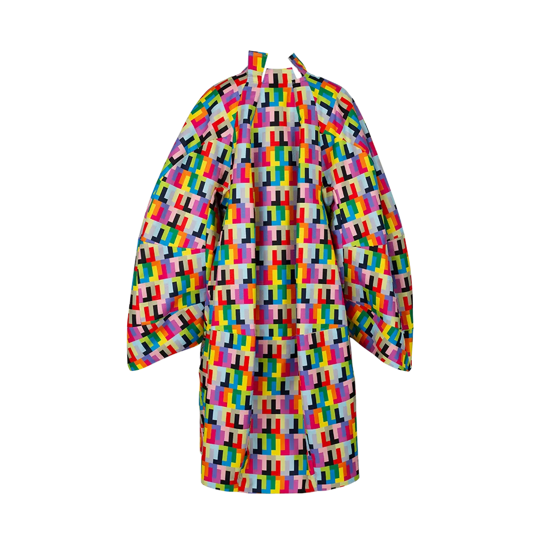 Printed Oversized Coat