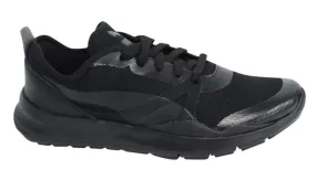 Puma Evo Sp Lace Up Black Textile Womens Trainers 361384 02 B73B