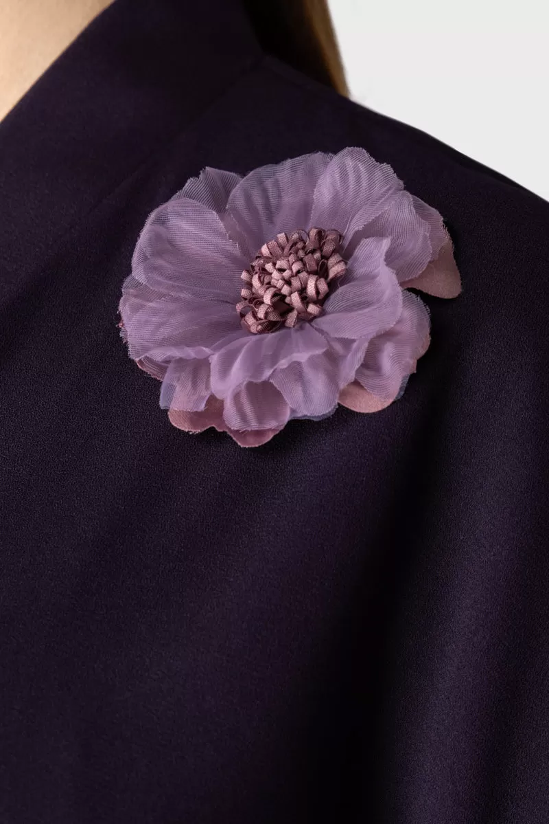 Purple Floral Abaya