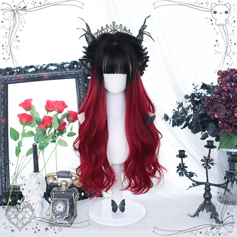 "Bloody Nightmare" Red Wavy Long Wig