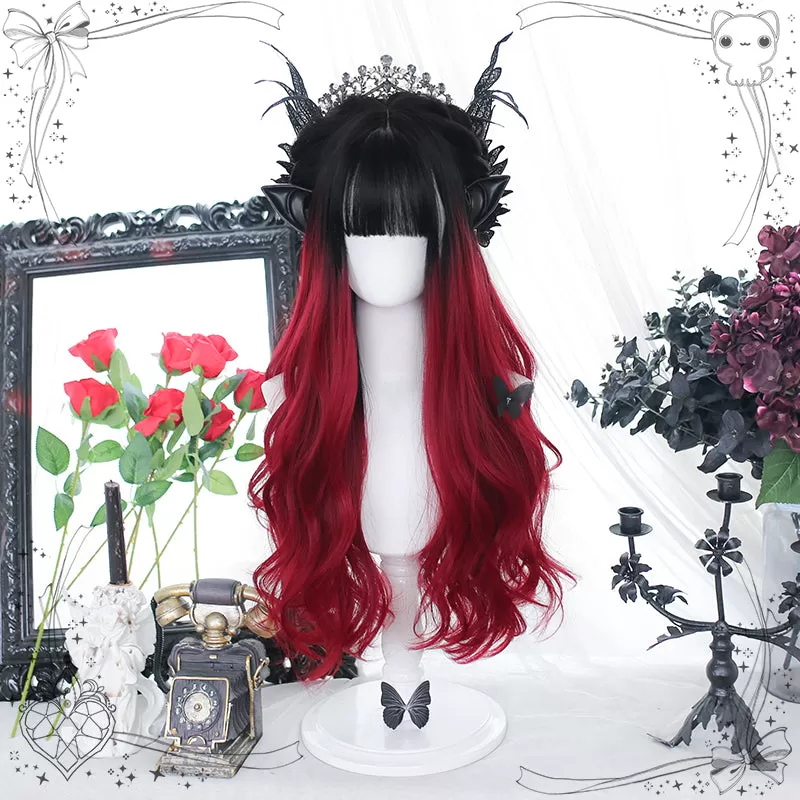 "Bloody Nightmare" Red Wavy Long Wig