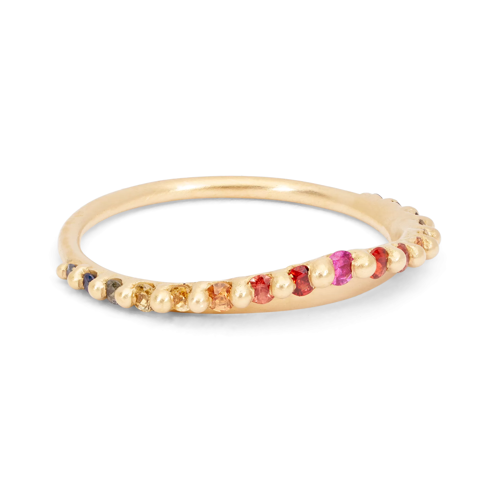 Rainbow Beatrix Petal Ring - Size 7 - 11130