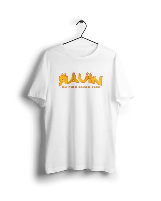 Ravin on Fire  -Digital Graphics Basic T-shirt White