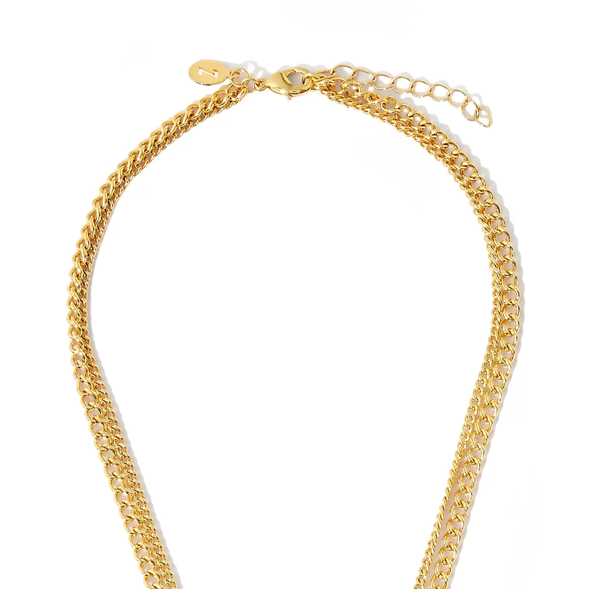 Real Gold Plated Z Grecian Layer Necklace For Women By Accessorize London