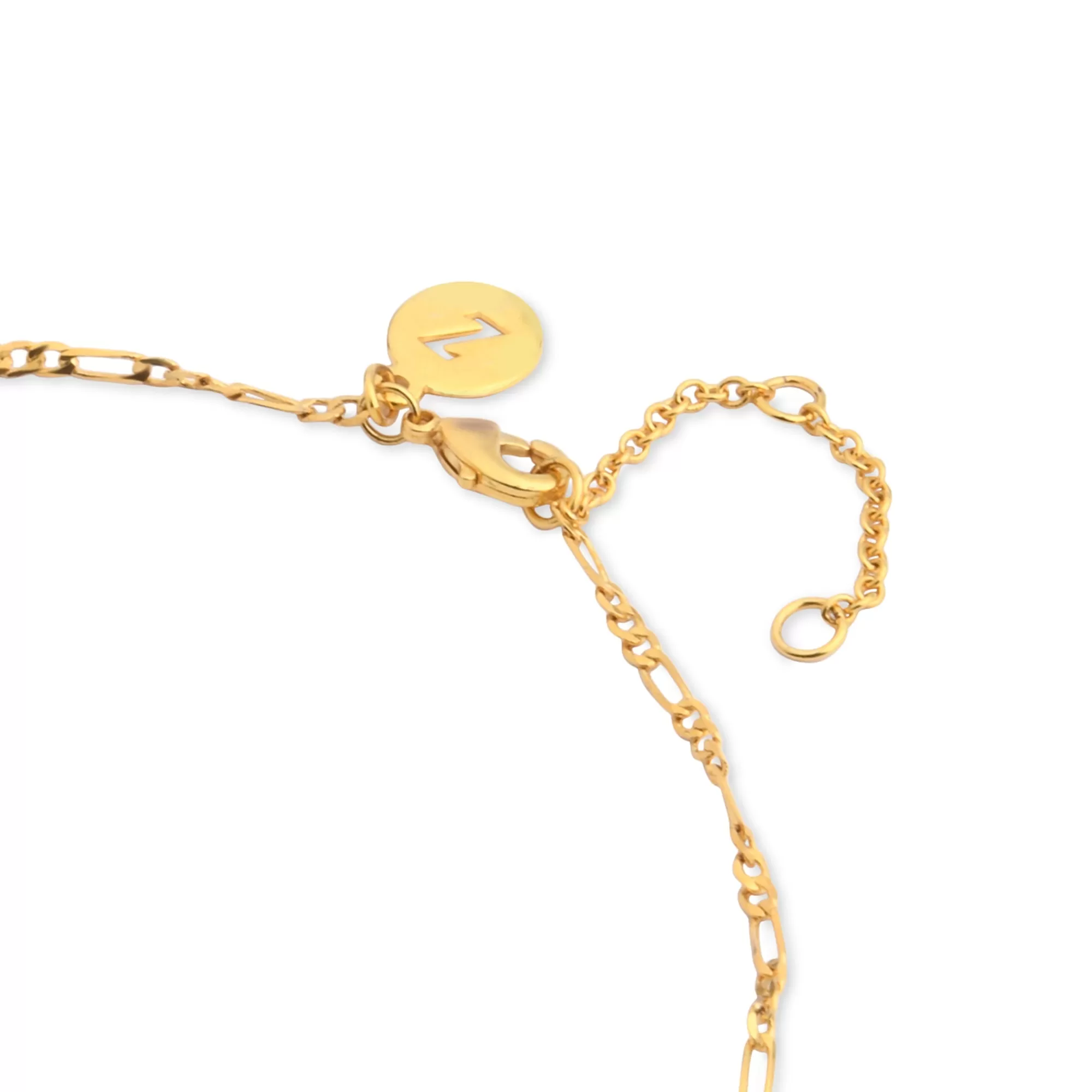 Real Gold Plated Z Heirloom T-bar Chain Necklace For Women By Accessorize London