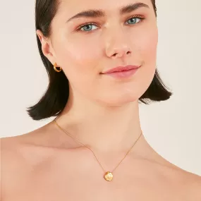 Real Gold-Plated Z  Organic Shape Pendant Necklace