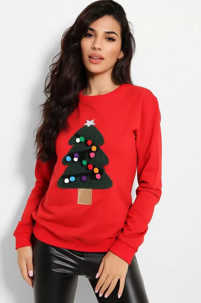 Red Christmas Tree Sweatshirt