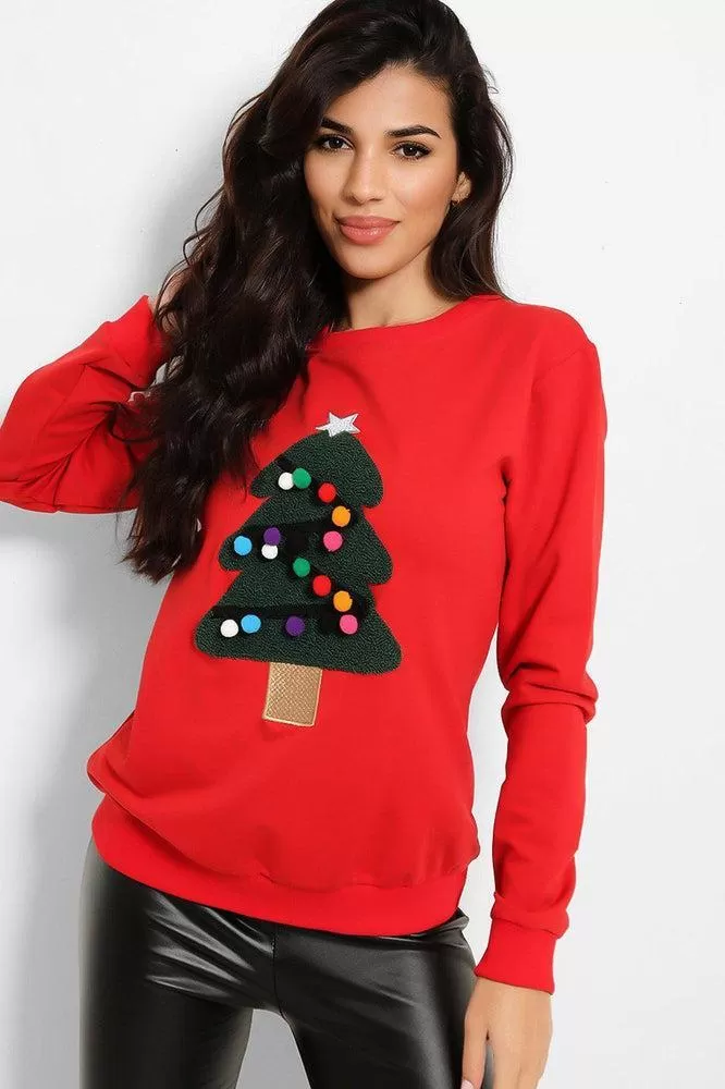 Red Christmas Tree Sweatshirt