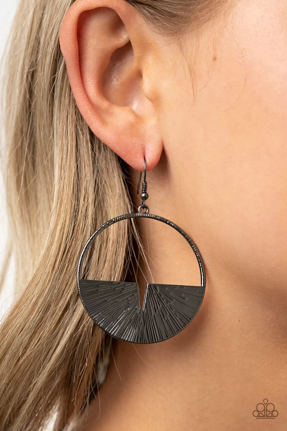 Reimagined Refinement - Black Paparazzi Earrings