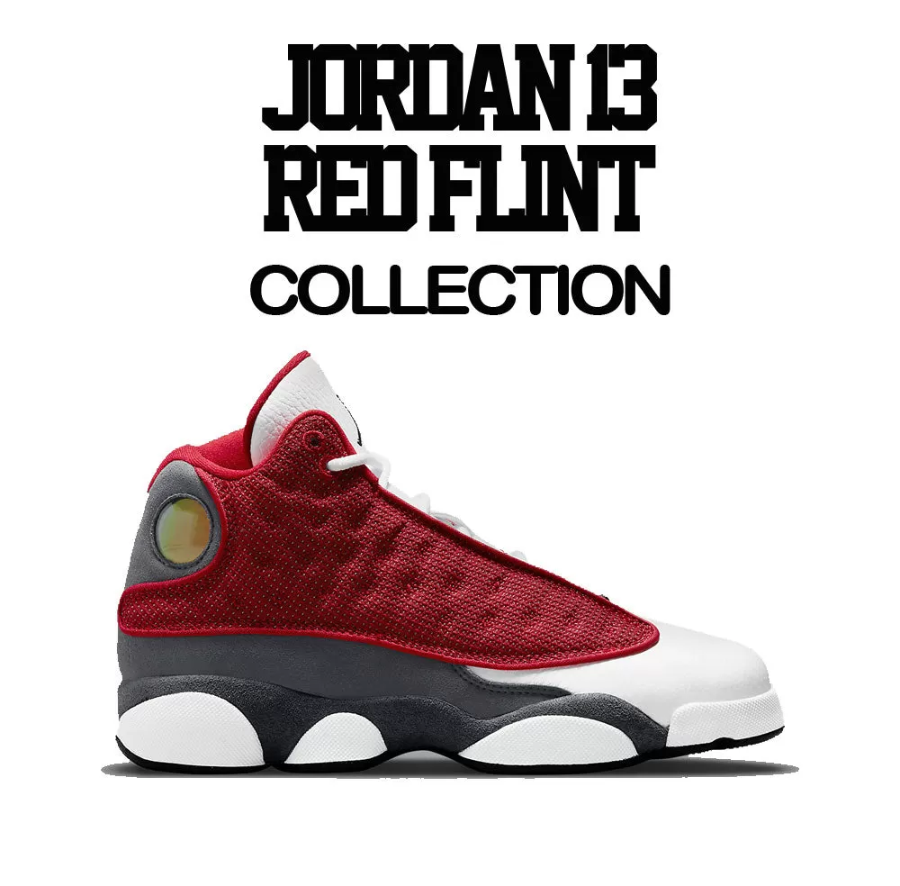 Retro 13 Red Flint Shirt - Freedom - Charcoal