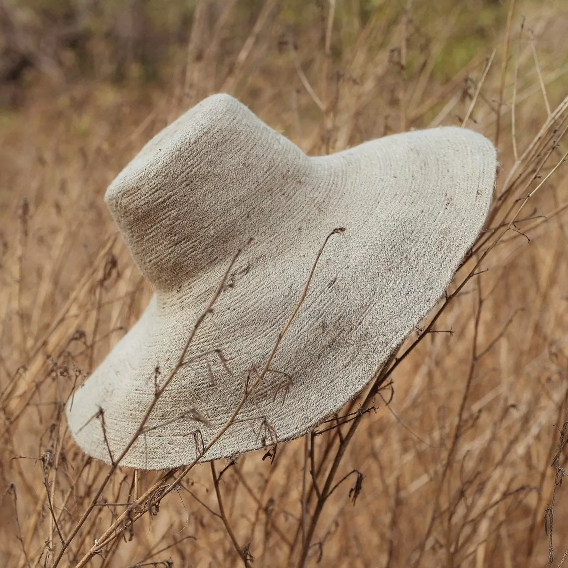 RIRI Jute Straw Hat, in Nude Beige