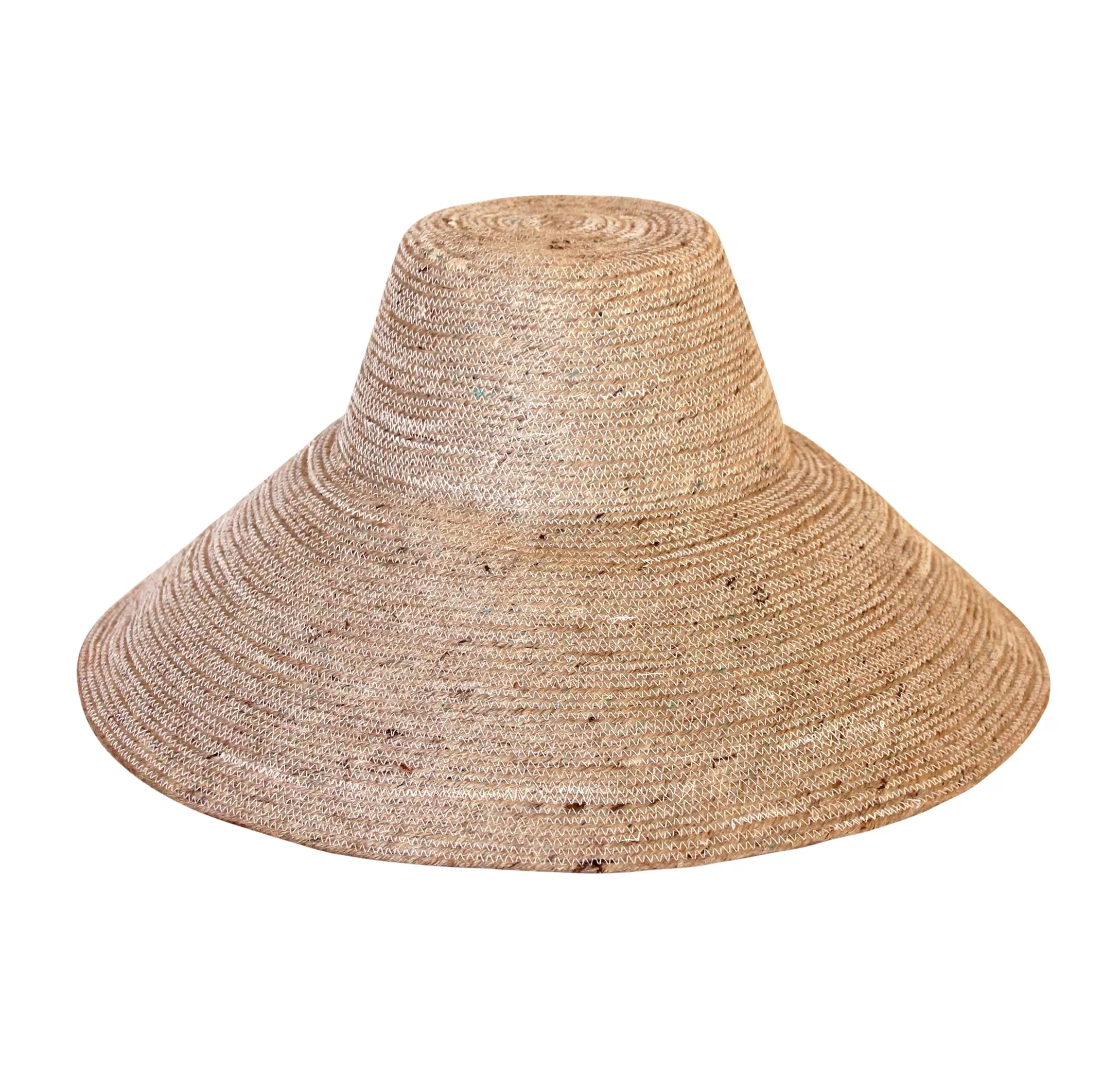 RIRI Jute Straw Hat, in Nude Beige