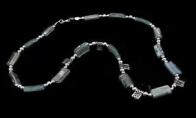 Roman Glass Necklace Sterling Silver 925 Authentic & Luxurious with Certificate.