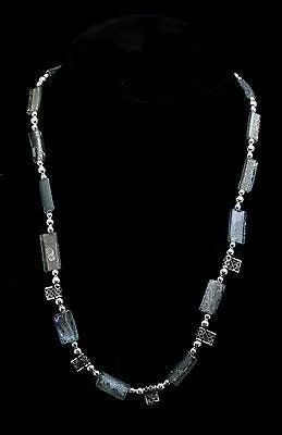 Roman Glass Necklace Sterling Silver 925 Authentic & Luxurious with Certificate.