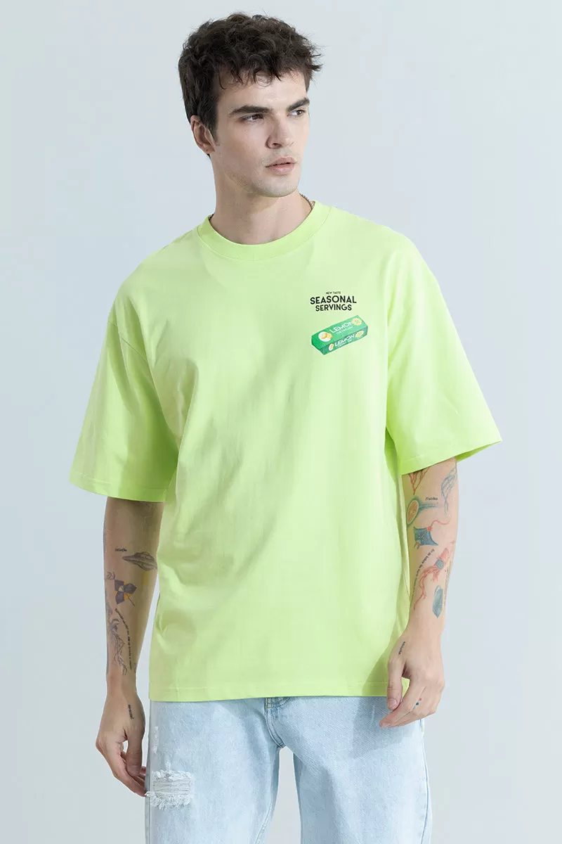 Seasonal Servings Green Oversized T-Shirt