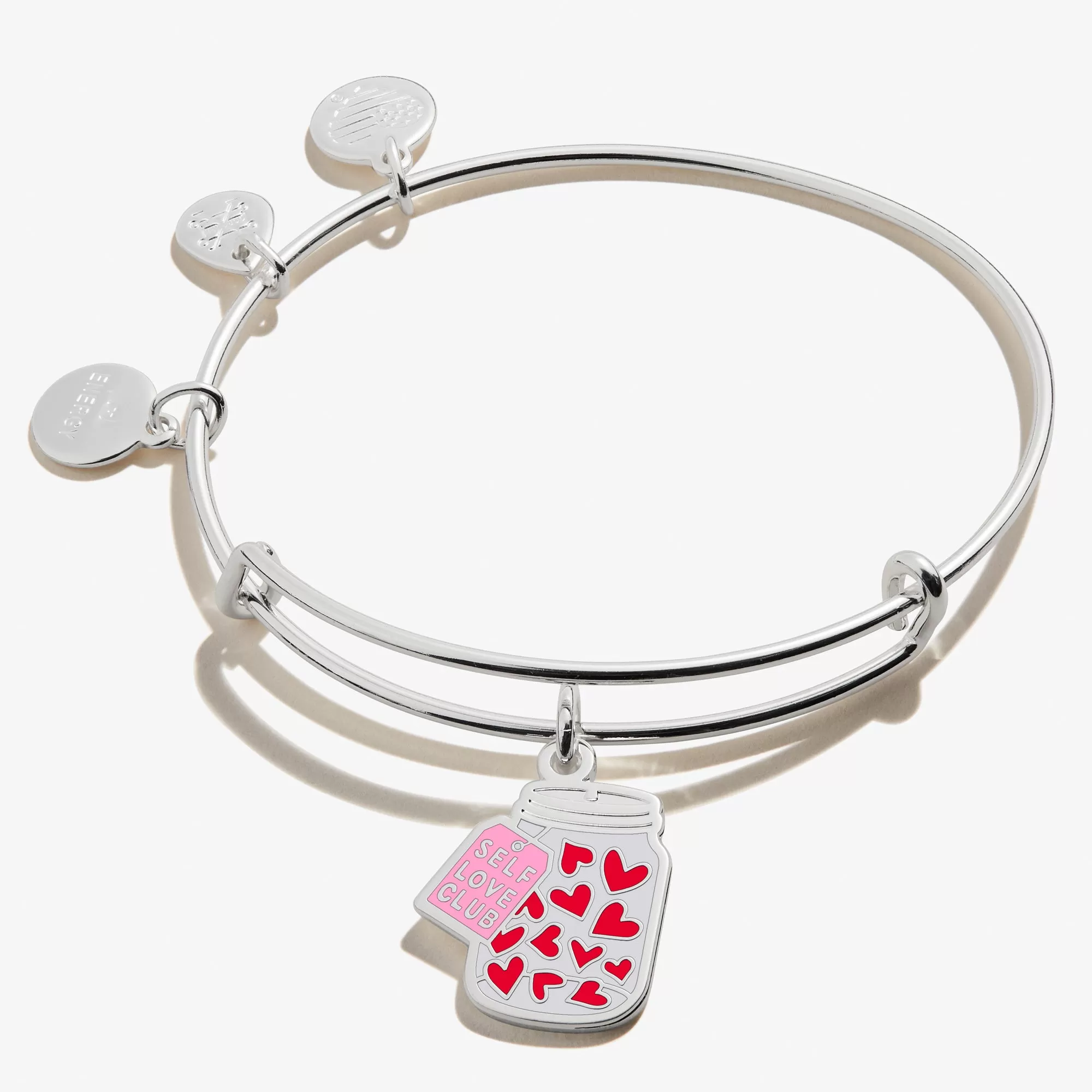 'Self Love Club' Charm Bangle Bracelet