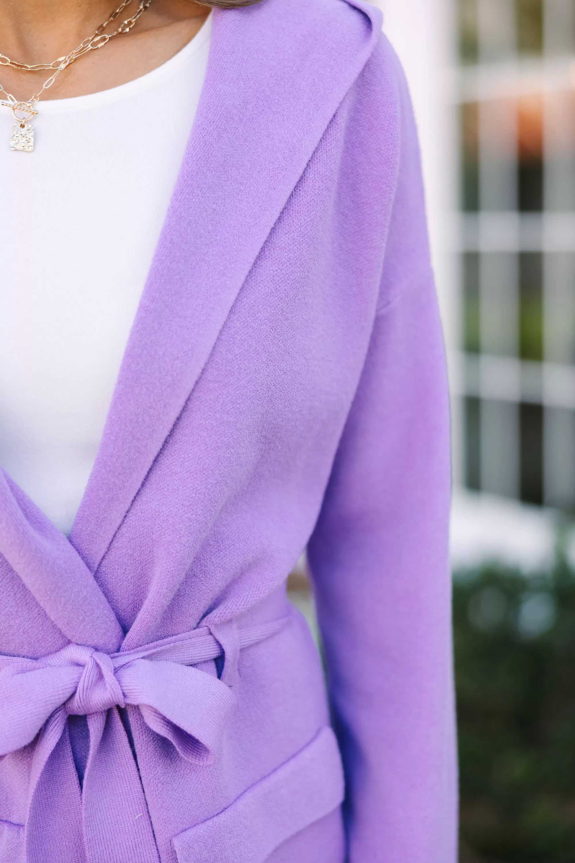 Set Out On Your Own Lavender Purple Cardigan