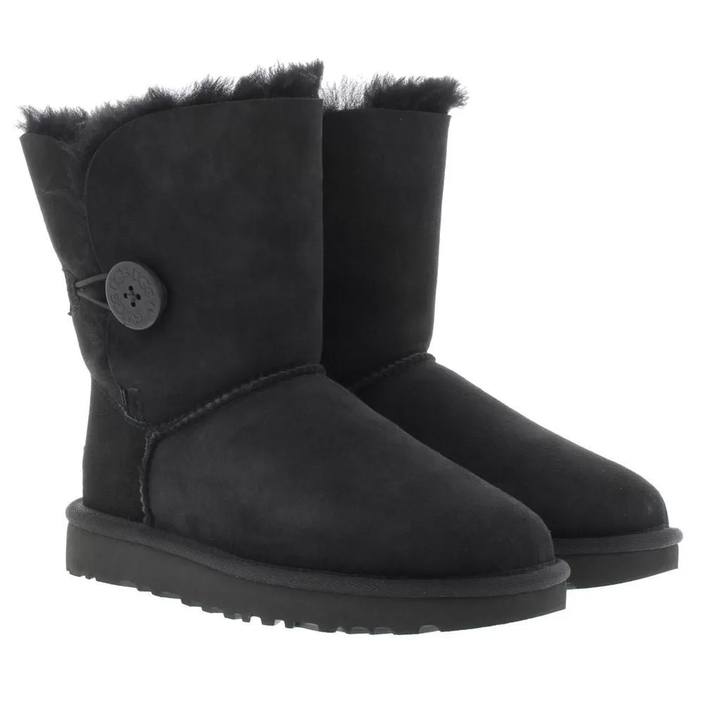 Short Bailey Button II Suede Sheepskin Women's Winter Boots