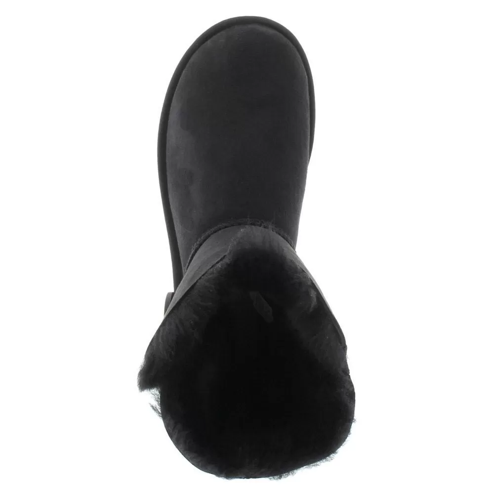 Short Bailey Button II Suede Sheepskin Women's Winter Boots