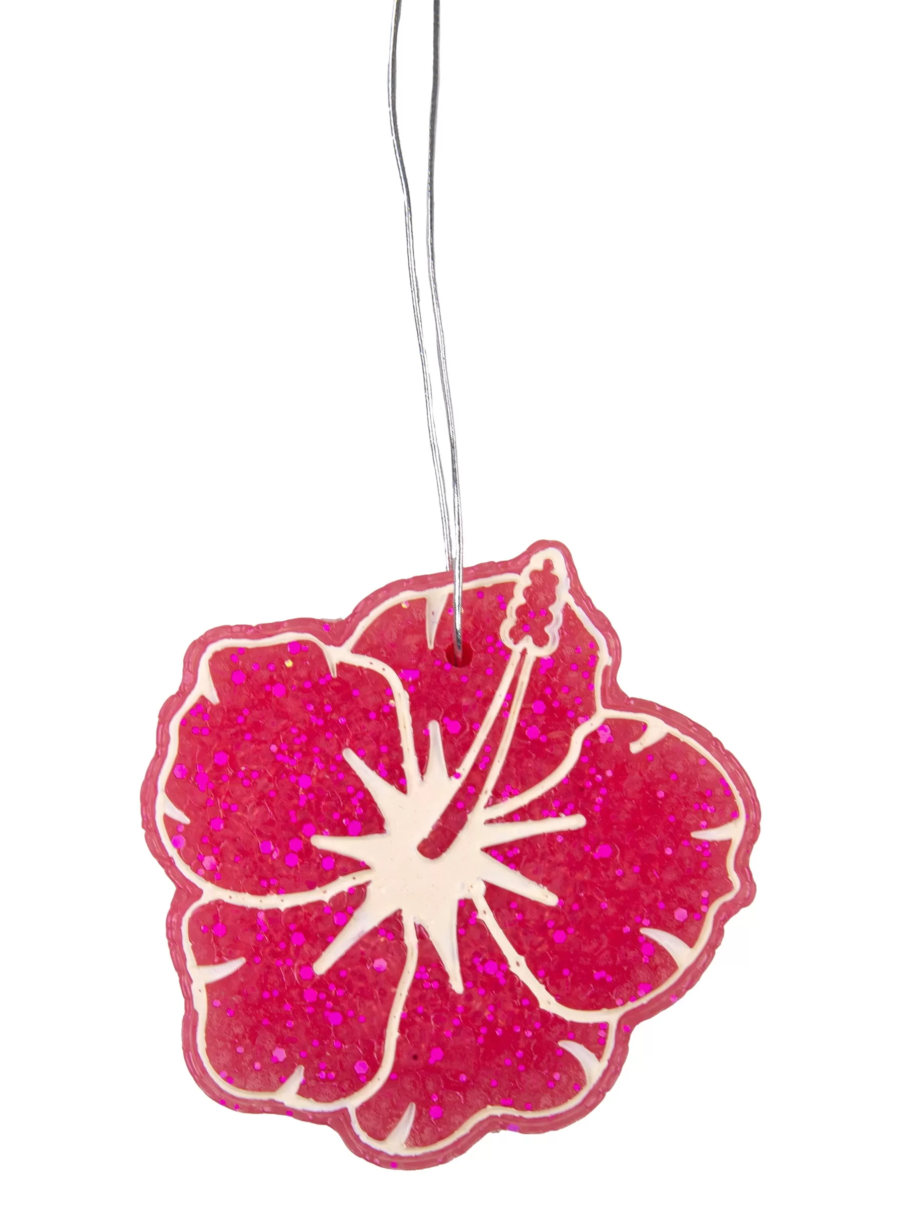 Simply Southern Freshiez Hibiscus Flower Air Freshener in Warm Vanilla Sugar Scent- Tropical Paradise for Car, Locker, Drawers, Closet (30-45 Days)