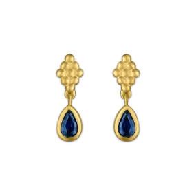 Small Blue Sapphire Nona Earrings