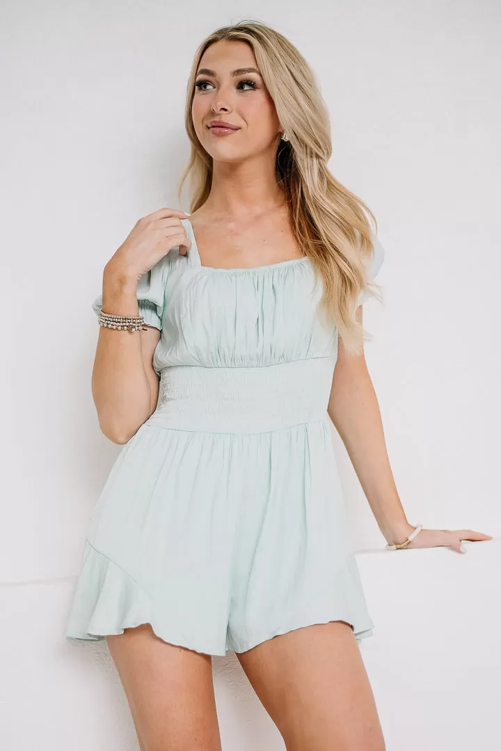 Spring Time Picnic Romper | Mint