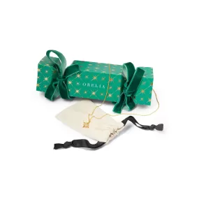 Starburst Christmas Cracker With Pave Open Starburst Necklace