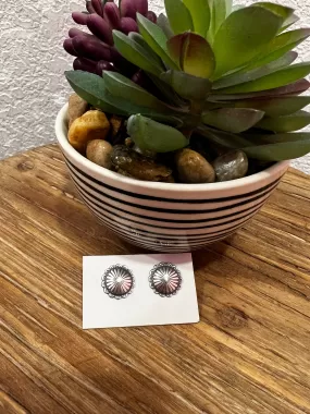 Sterling silver concho stud