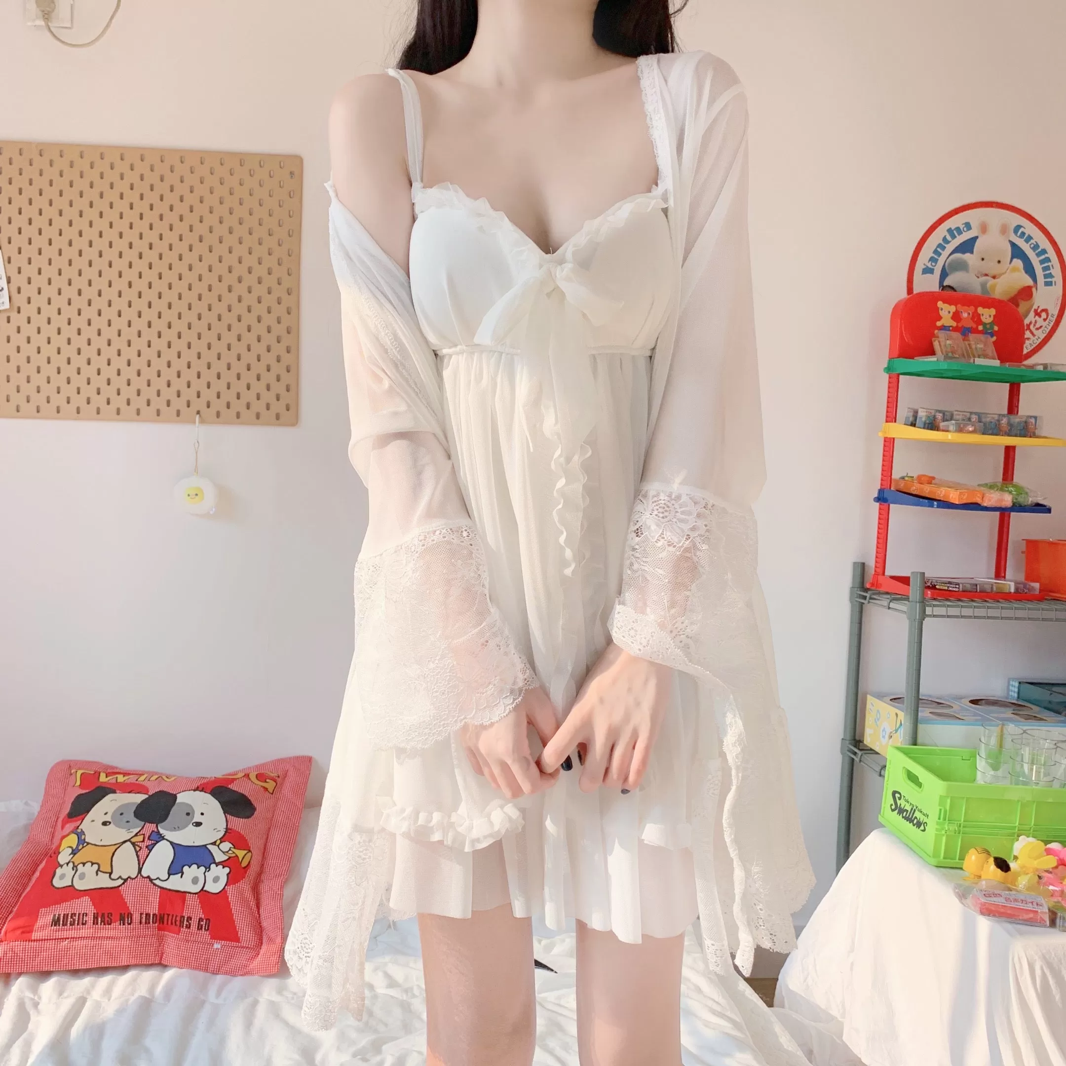 Summer Chiffon Sleepwear Dress AD210004