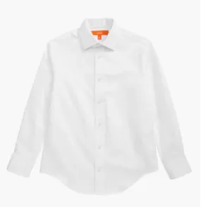 Tallia Boys White Solid Dress Shirt_ KZ0024